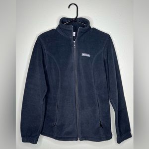 Columbia black fleece pullover sweater size M